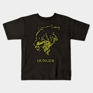 Hunger in Yellow Kids T-Shirt